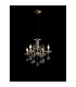 Zinta Pendant 4 Light E14 Antique Brass/Crystal-2