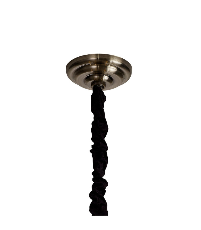 Zinta Pendant 4 Light E14 Antique Brass/Crystal-4