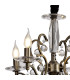 Zinta Pendant 4 Light E14 Antique Brass/Crystal-5
