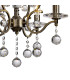 Zinta Pendant 4 Light E14 Antique Brass/Crystal-6
