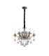 Zinta Pendant 6 Light E14 Antique Brass/Crystal-1