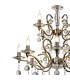 Zinta Pendant 2 Tier 12 Light E14 Antique Brass/Crystal (ITEM REQUIRES CONSTRUCTION/CONNECTION) Item Weight: 15.0kg-5