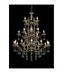 Zinta Pendant 3 Tier 22 Light E14 Antique Brass/Crystal (ITEM REQUIRES CONSTRUCTION/CONNECTION) Item Weight: 26.4kg-2