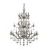 Zinta Pendant 3 Tier 22 Light E14 Antique Brass/Crystal (ITEM REQUIRES CONSTRUCTION/CONNECTION) Item Weight: 26.4kg-3