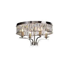 Vivienne Ceiling 4 Light E14 Polished Nickel/Crystal-1