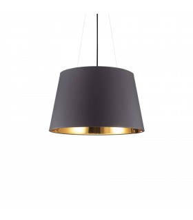 6 Light Dome Ceiling Pendant Light Black - 1