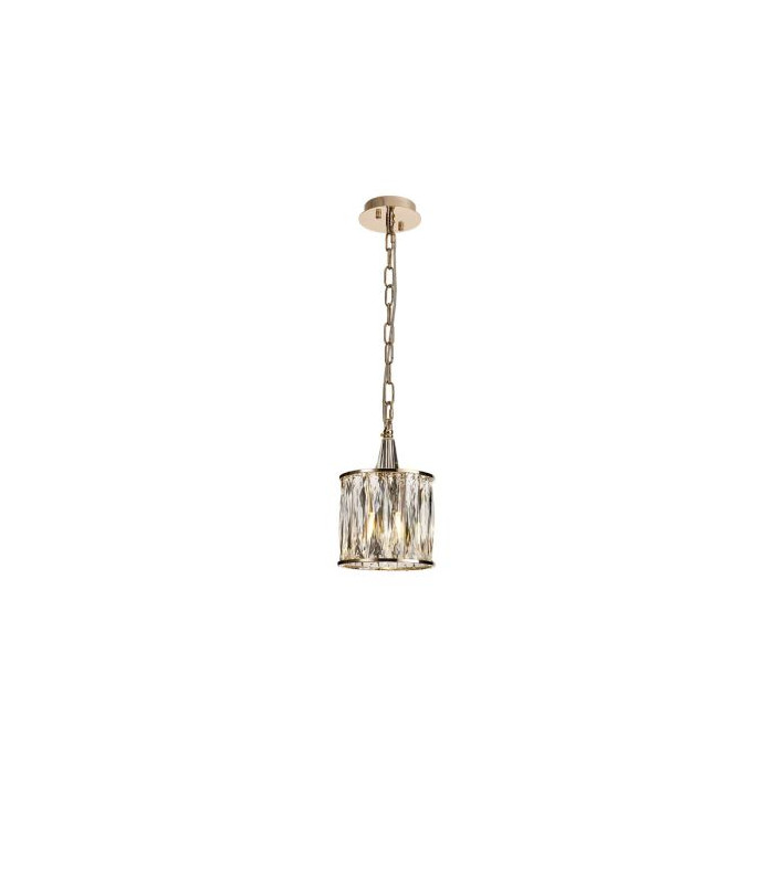 Vivienne Pendant 1 Light E14 French Gold/Crystal-1