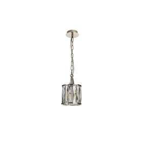 Vivienne Pendant 1 Light E14 Polished Nickel/Crystal-1