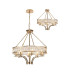 Vivienne Pendant/Semi Ceiling 8 Light E14 French Gold/Crystal-1