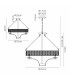 Vivienne Pendant/Semi Ceiling 8 Light E14 Polished Nickel/Crystal