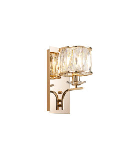 Vivienne Wall Lamp 1 Light E14 French Gold/Crystal-1