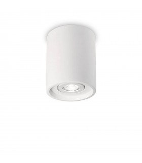 1 Light Round Surface Mounted Downlight White - 1