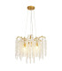 Wisteria Round Pendant 7 Light E14 French Gold / Crystal-1