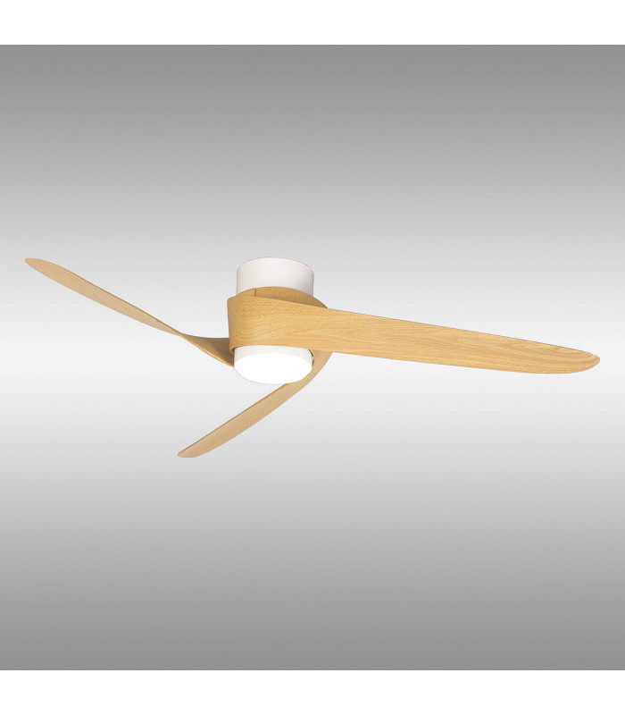 Groenland 24W LED Dimmable Ceiling Light With Built-In 30W DC Fan 2700-5000K  White/Wood 5yrs Warranty-2