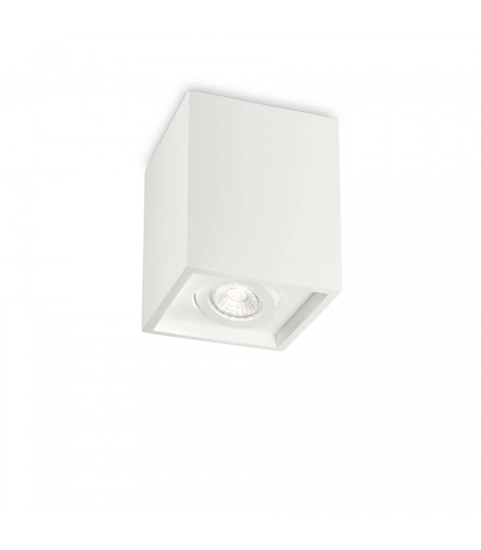 1 Light Square Surface Mounted Downlight White - 1