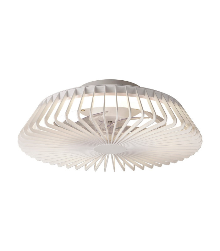 Himalaya Mini 53cm 70W LED Round Ceiling Light With 30W DC Reversible Fan 2700-5000K CCT White White 3yrs Warranty-1