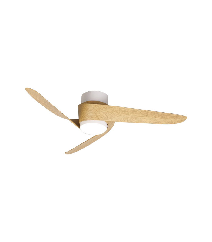 Island 24W LED Dimmable Ceiling Light With Built-In 30W DC Fan 2700-5000K  White/Wood 5yrs Warranty-1