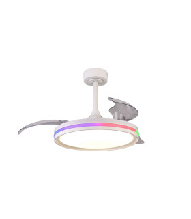 Rafaga 50W LED Dimmable White/RGB Ceiling Light With Built-In 30W DC Reversible Fan 3000-6500K White 5yrs Warranty-1