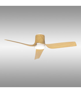 Ushuaia 30W LED Dimmable Ceiling Light With Built-In 35W DC Fan 2700-5000K  White/Wood 5yrs Warranty-2