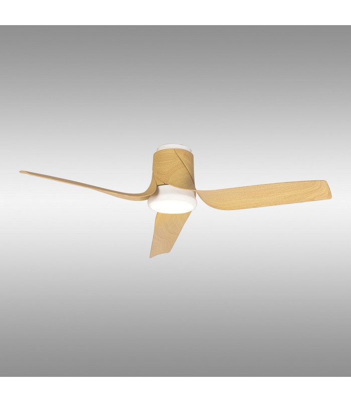 Ushuaia 30W LED Dimmable Ceiling Light With Built-In 35W DC Fan 2700-5000K  White/Wood 5yrs Warranty-2