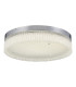 Aiden 60cm Round Flush Ceiling 40W LED CCT White 3000-6000K CCT Switchable Polished Chrome/Glass 3yrs Warranty-1
