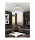 Aiden 60cm Round Flush Ceiling 40W LED CCT White 3000-6000K CCT Switchable Polished Chrome/Glass 3yrs Warranty-3