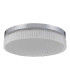 Aiden 60cm Round Flush Ceiling 40W LED CCT White 3000-6000K CCT Switchable Polished Chrome/Glass 3yrs Warranty-4