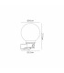 Milo Globe Wall Lamp With PIR Sensor 1 x E27 IP54 Corrosion Resistant Dark Grey/Smoke 2yrs Warranty-7