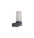 Milo Tubular Wall Lamp With PIR Sensor 1 x E27 IP54 Corrosion Resistant Dark Grey/Opal 2yrs Warranty-5