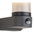 Milo Tubular Wall Lamp With PIR Sensor 1 x E27 IP54 Corrosion Resistant Dark Grey/Opal 2yrs Warranty-6