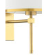 Abbano Wall Lamp With Shade Cream With Gold Strip Brushed Brass-4