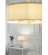 Abbano Wall Lamp With Shade Cream With Gold Strip Brushed Brass-5