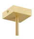 Abruzzo Multi Arm Pendant Ceiling 5 Light White Brushed Brass-4