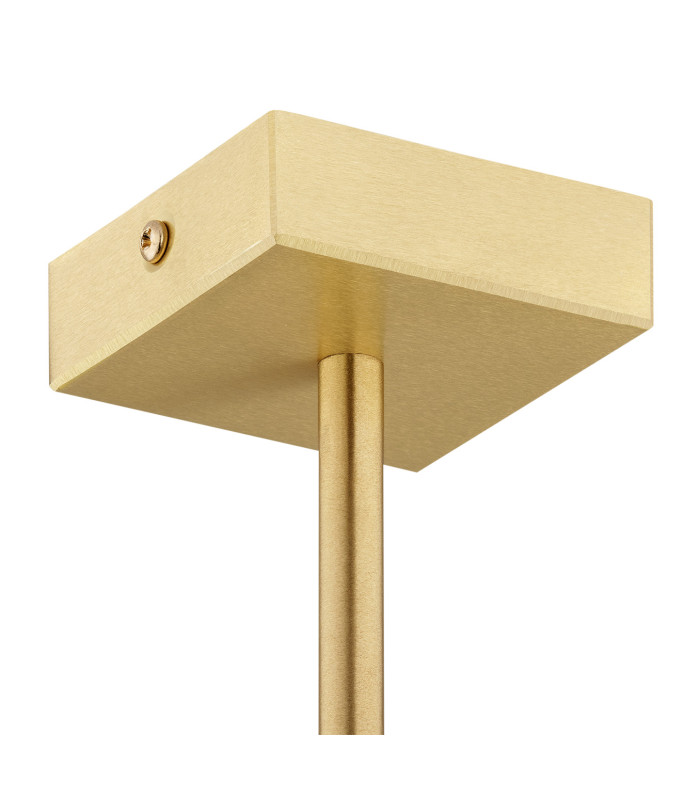 Abruzzo Multi Arm Pendant Ceiling 5 Light White Brushed Brass-4