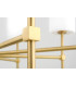 Abruzzo Multi Arm Pendant Ceiling 8 Light White Brushed Brass-5