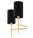 Abruzzo Multi Arm Pendant Ceiling 8 Light Black Brushed Brass-2