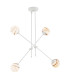 Absos Multi Arm Pendant Ceiling 4 Light White-Brown (Marble Colour) Cream White-1