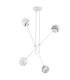 Absos Multi Arm Pendant Ceiling 4 Light White-Brown (Marble Colour) Cream White-10