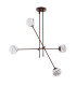 Absos Multi Arm Pendant Ceiling 4 Light White-Brown (Marble Colour) Chocolate Brown-3