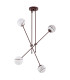Absos Multi Arm Pendant Ceiling 4 Light White-Brown (Marble Colour) Chocolate Brown-5
