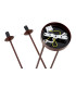 Absos Multi Arm Pendant Ceiling 4 Light White-Brown (Marble Colour) Chocolate Brown-11