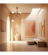 Absos Multi Arm Pendant Ceiling 4 Light White-Brown (Marble Colour) Chocolate Brown-12