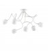 6 Light Multi Arm Ceiling Light White - 1