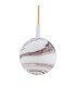 Almiros Globe Pendant Ceiling Light White-Brown (Marble Colour) Cream White Gold Wire-3