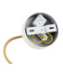 Almiros Globe Pendant Ceiling Light White-Brown (Marble Colour) Cream White Gold Wire-6