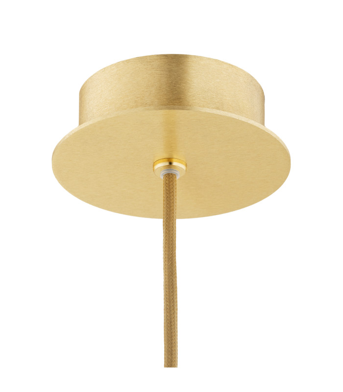 Almiros 30cm Globe Pendant Ceiling Light White-Brown (Marble Colour) Brushed Brass Gold Wire-4