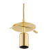Almiros 30cm Globe Pendant Ceiling Light White-Brown (Marble Colour) Brushed Brass Gold Wire-5