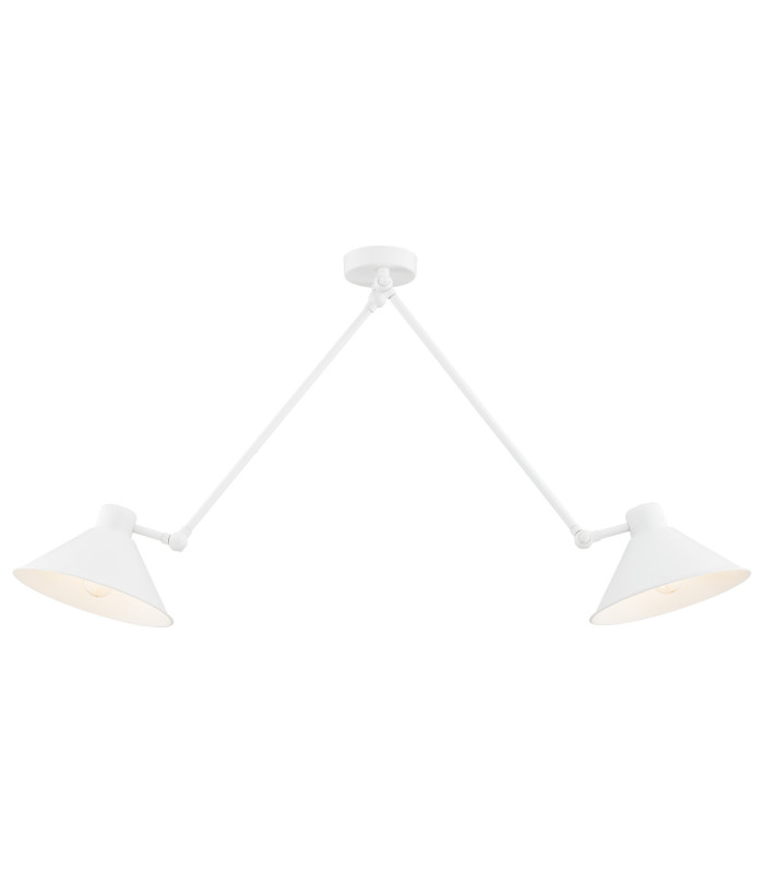 Altea Semi Flush Ceiling 2 Light White Structure-1