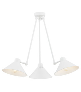 Altea Multi Arm Semi Flush Ceiling Lamp White Structure-1