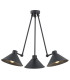 Altea Multi Arm Semi Flush Ceiling Lamp Black Structure-1